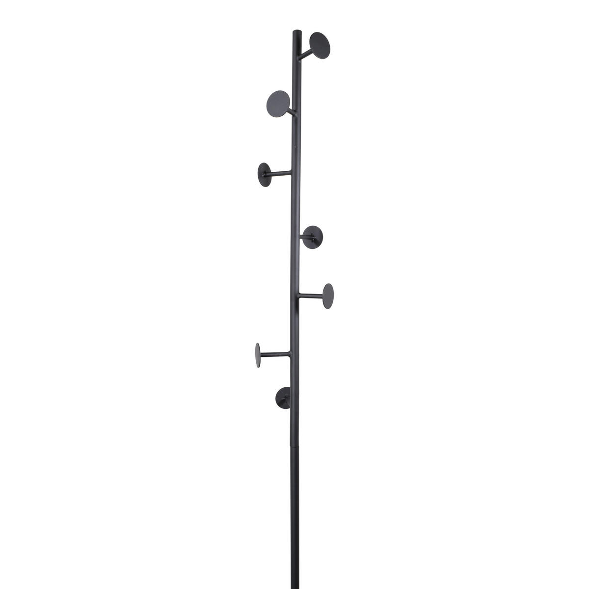 KLEIDERABLAGE Bern Schwarz - Schwarz, Metall (27/170/27cm) - LOFT42