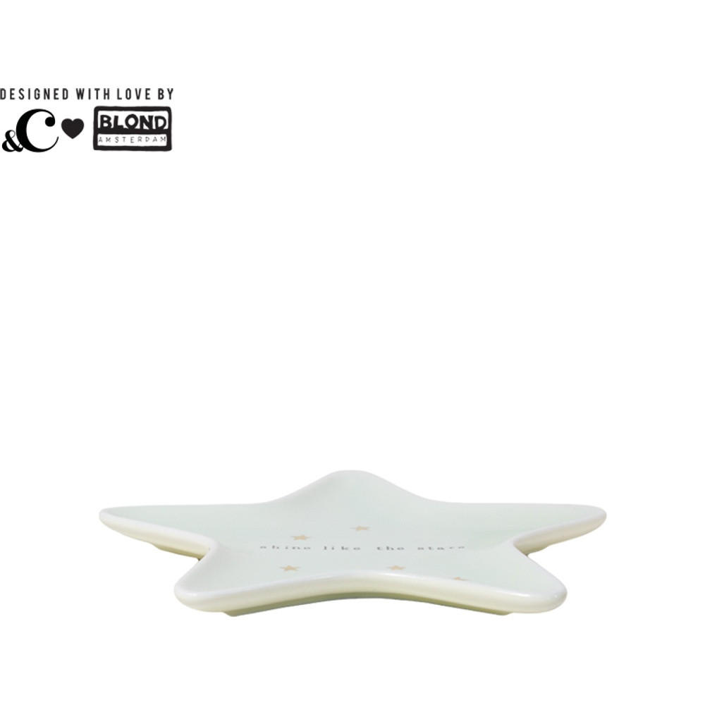 TELLER Leuchte wie die Sterne in Grün - 15cm - Grün, Keramik (0.1/0.1/0.1cm) - Blond Amsterdam
