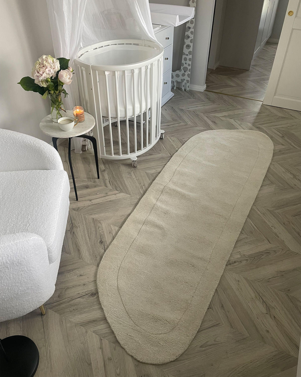COVOR CU FIR SCURT bej 80/250 cm Berani - bej, material textil (80/250cm) - Beliani