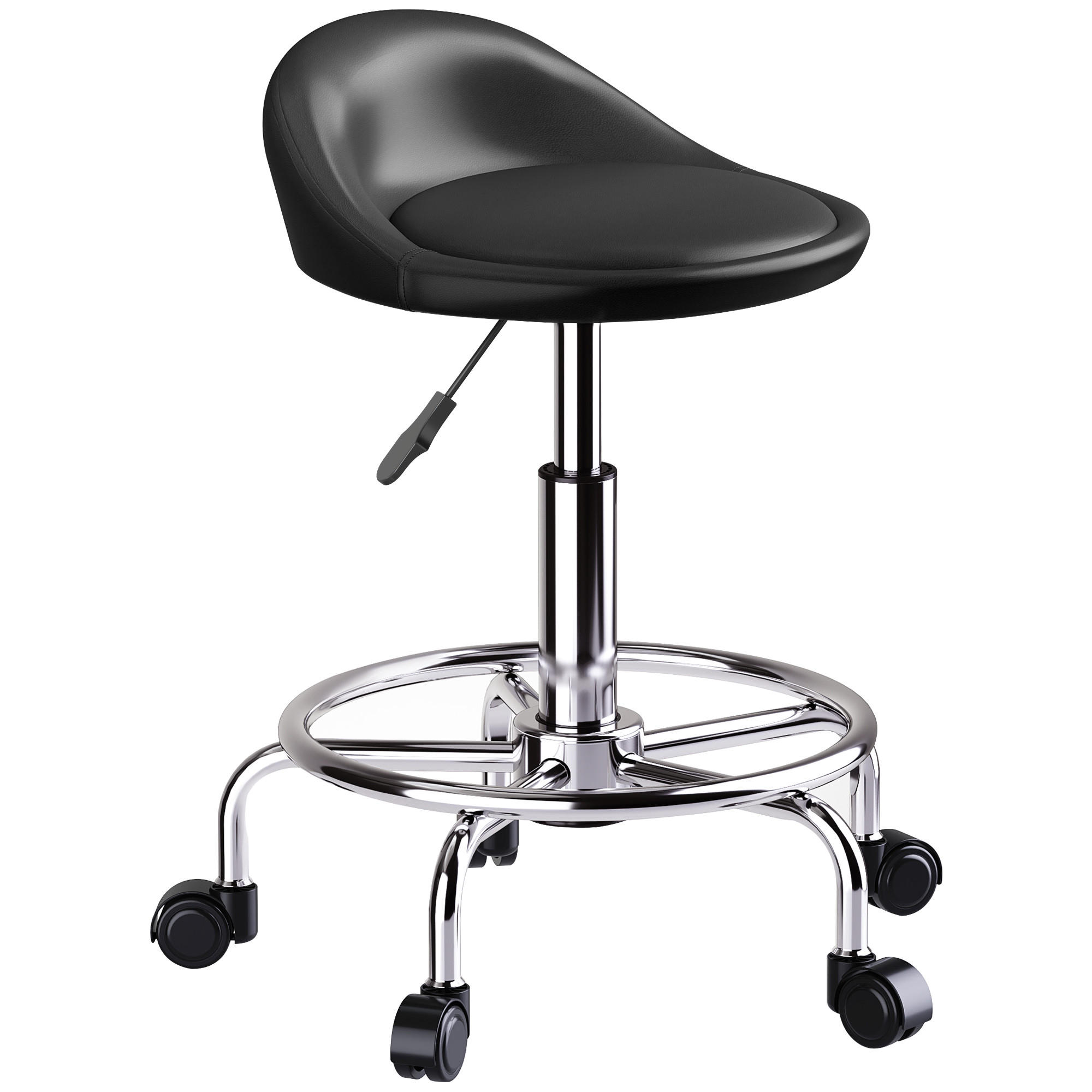 DREHHOCKER DE-09709 Schwarz - Schwarz, Metall (43/75/43cm) - ComfortXL