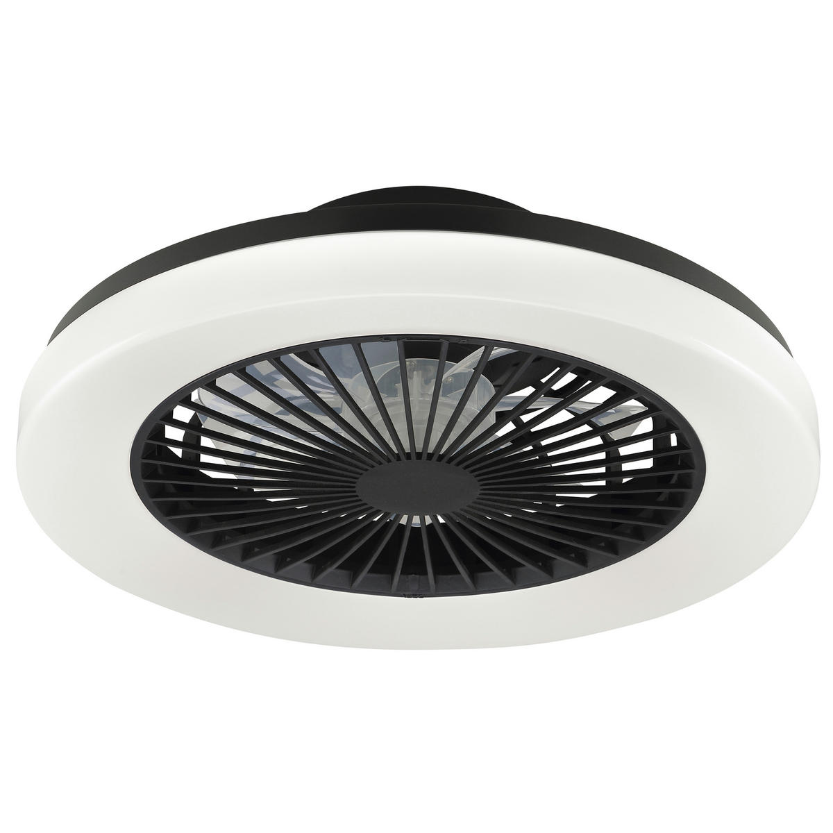 LED DECKENLEUCHTE Varelo Schwarz 42/42/13,8 cm - Schwarz, Kunststoff (42/42/13.8cm) - Brilliant