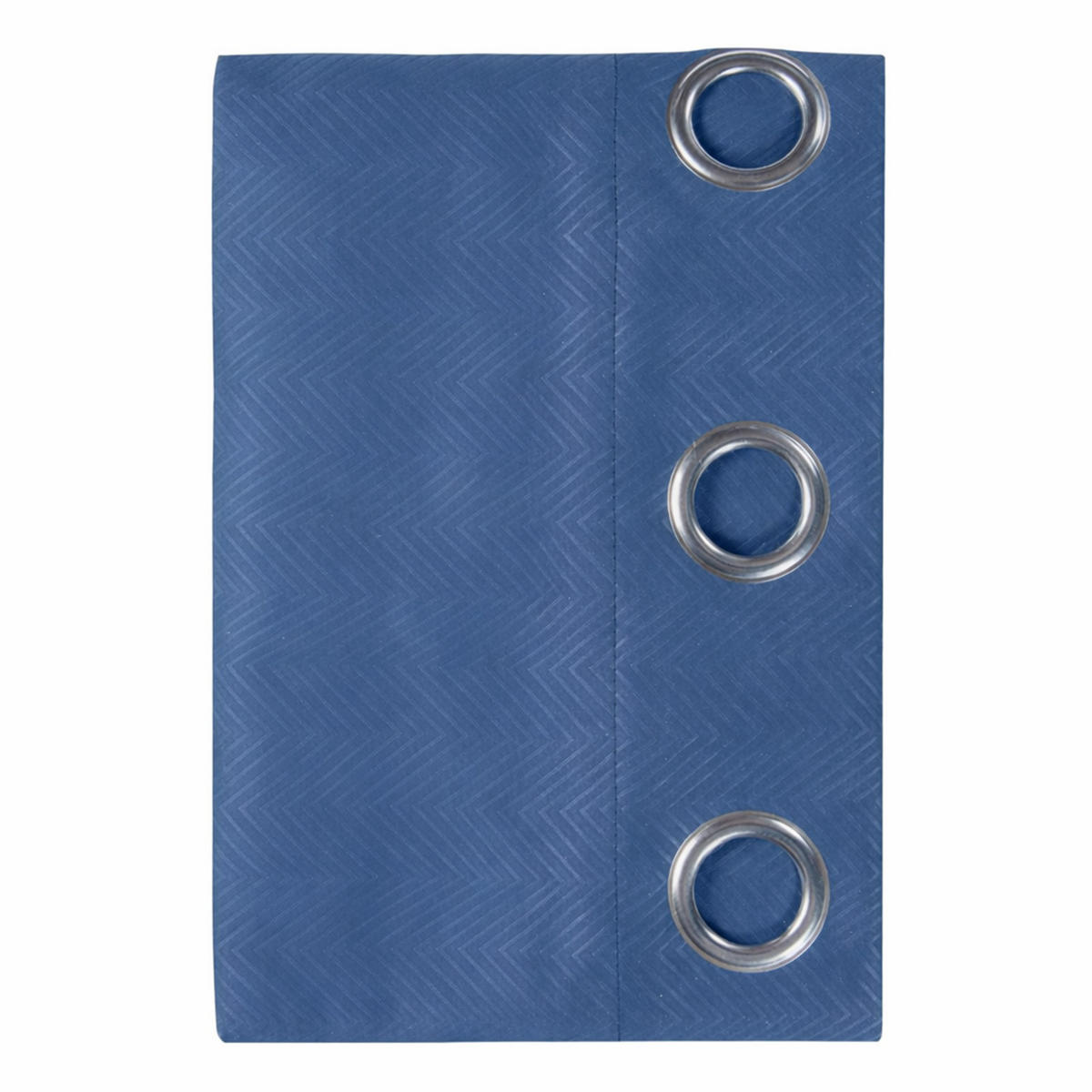 VERDUNKELUNGSVORHÄNGE Fischgrät mit Thermo-Funktion, Ösen 167/182 cm - Dunkelblau, Textil (167/182cm) - Homescapes