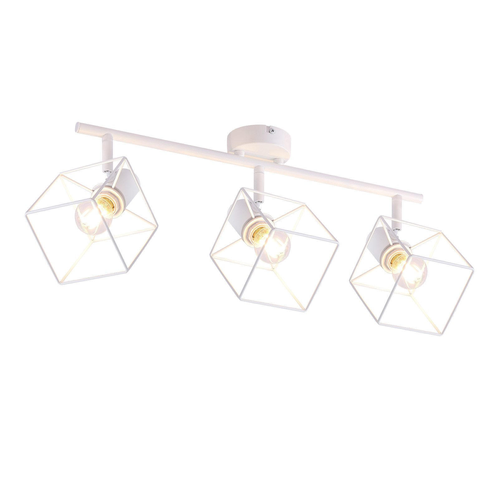 STRAHLER Fürth 3-flammig 48/10/17 cm - Weiß, Metall (48/10/17cm) - Nettlife