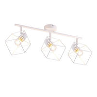 STRAHLER Fürth 3-flammig 48/10/17 cm - Weiß, Metall (48/10/17cm) - Nettlife