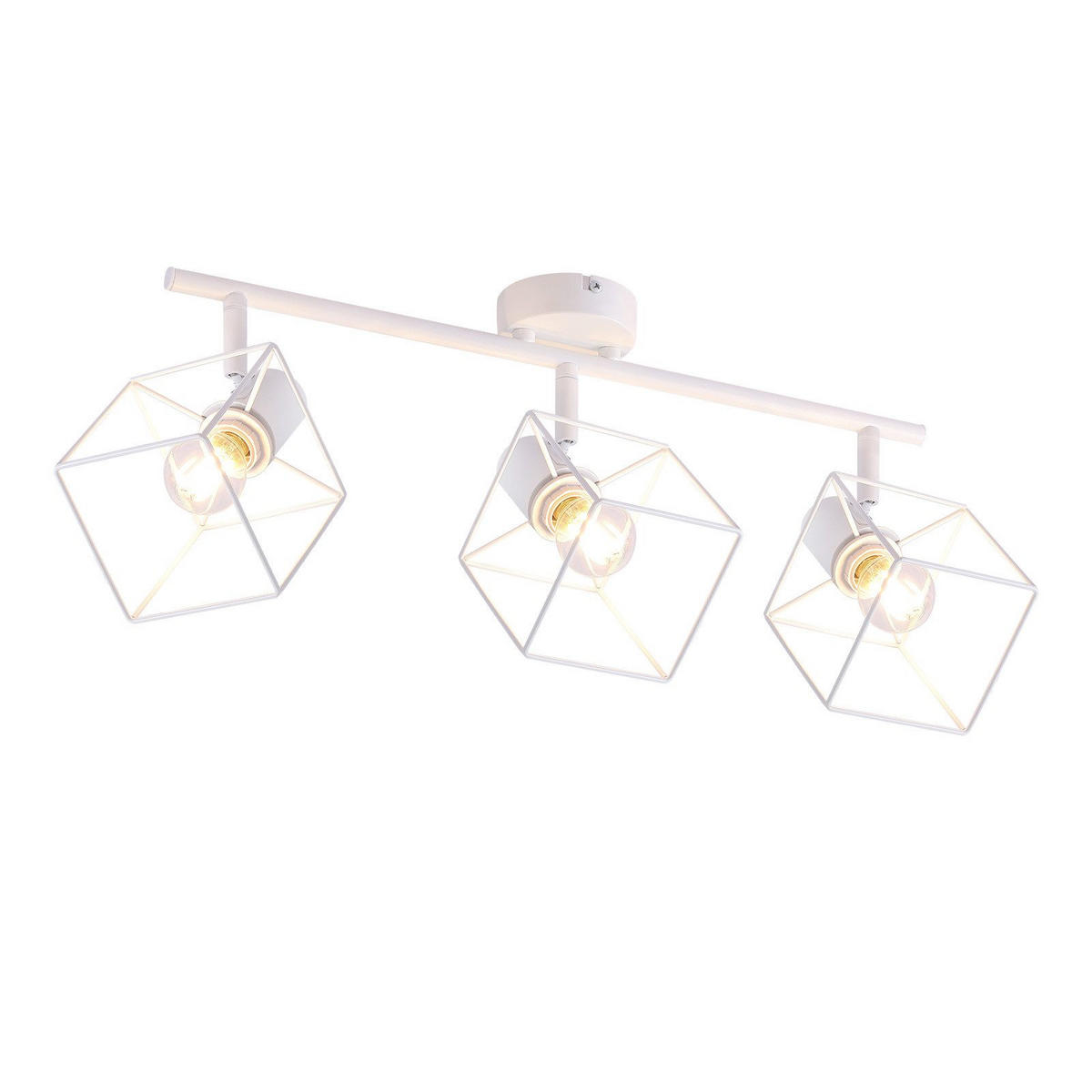 STRAHLER Fürth 3-flammig 48/10/17 cm - Weiß, Metall (48/10/17cm) - Nettlife