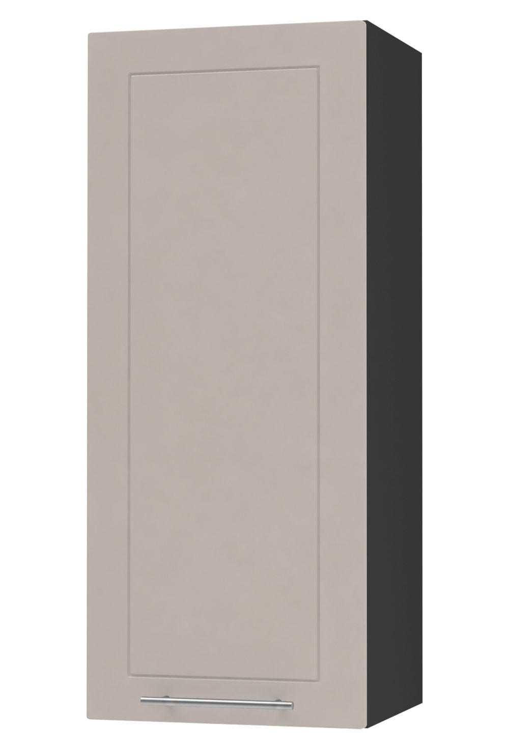 KÜCHENHÄNGESCHRANK Kvantum W4/40 Schwarz / Kaschmir Matt 40 / 32,5 / 96cm - Kaschmir/Schwarz, Holz/Holzwerkstoff (40/96/32.5cm) - Feldmann-Wohnen