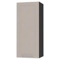 KÜCHENHÄNGESCHRANK Kvantum W4/40 Schwarz / Kaschmir Matt 40 / 32,5 / 96cm - Kaschmir/Schwarz, Holz/Holzwerkstoff (40/96/32.5cm) - Feldmann-Wohnen