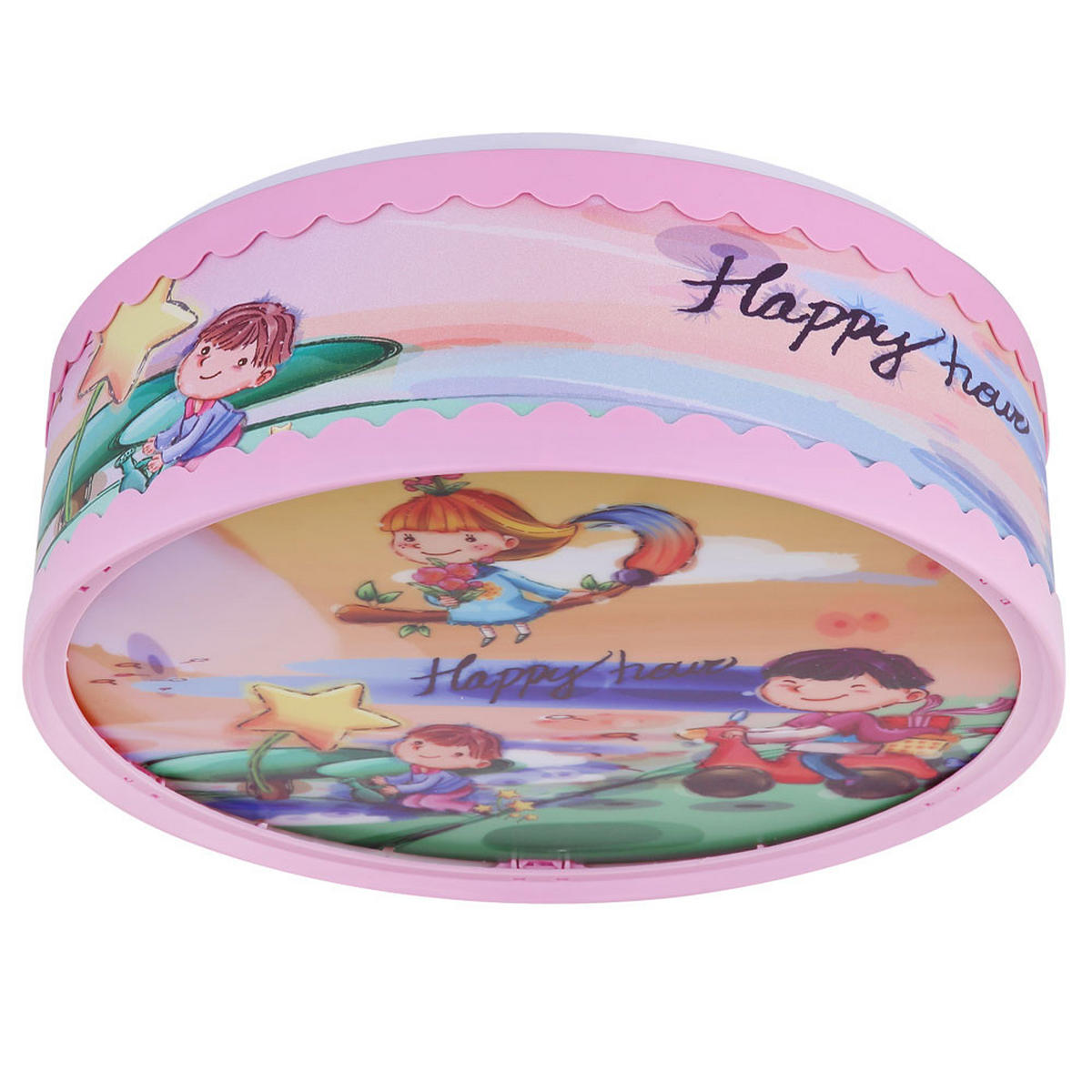 KINDERDECKENLEUCHTE Bunt Kunststoff - Multicolor, Kunststoff (28/28/11cm) - Globo Lighting