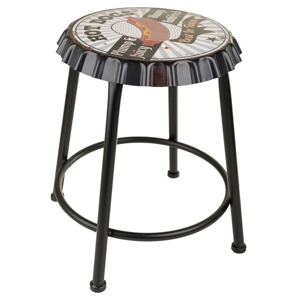 Wanderlust Hocker Grau 35x46x35 cm