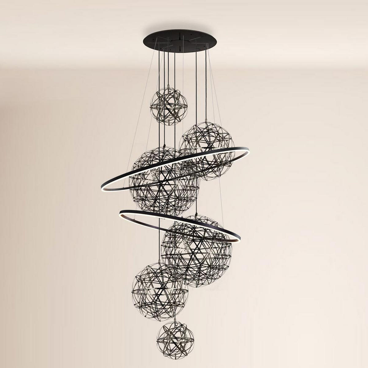 LED-GALERIELEUCHTE Fusion Weiß/Chrom - Weiß, Metall (150/150/500cm) - s.luce