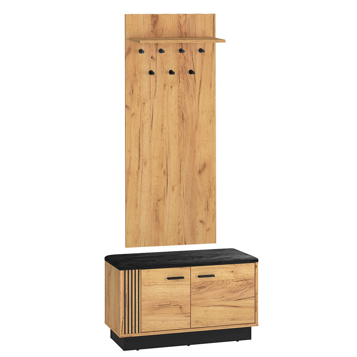 EINGANGSMÖBEL Nilo Holz - Braun, Holzwerkstoff (80/49/34cm) - Petits-meubles