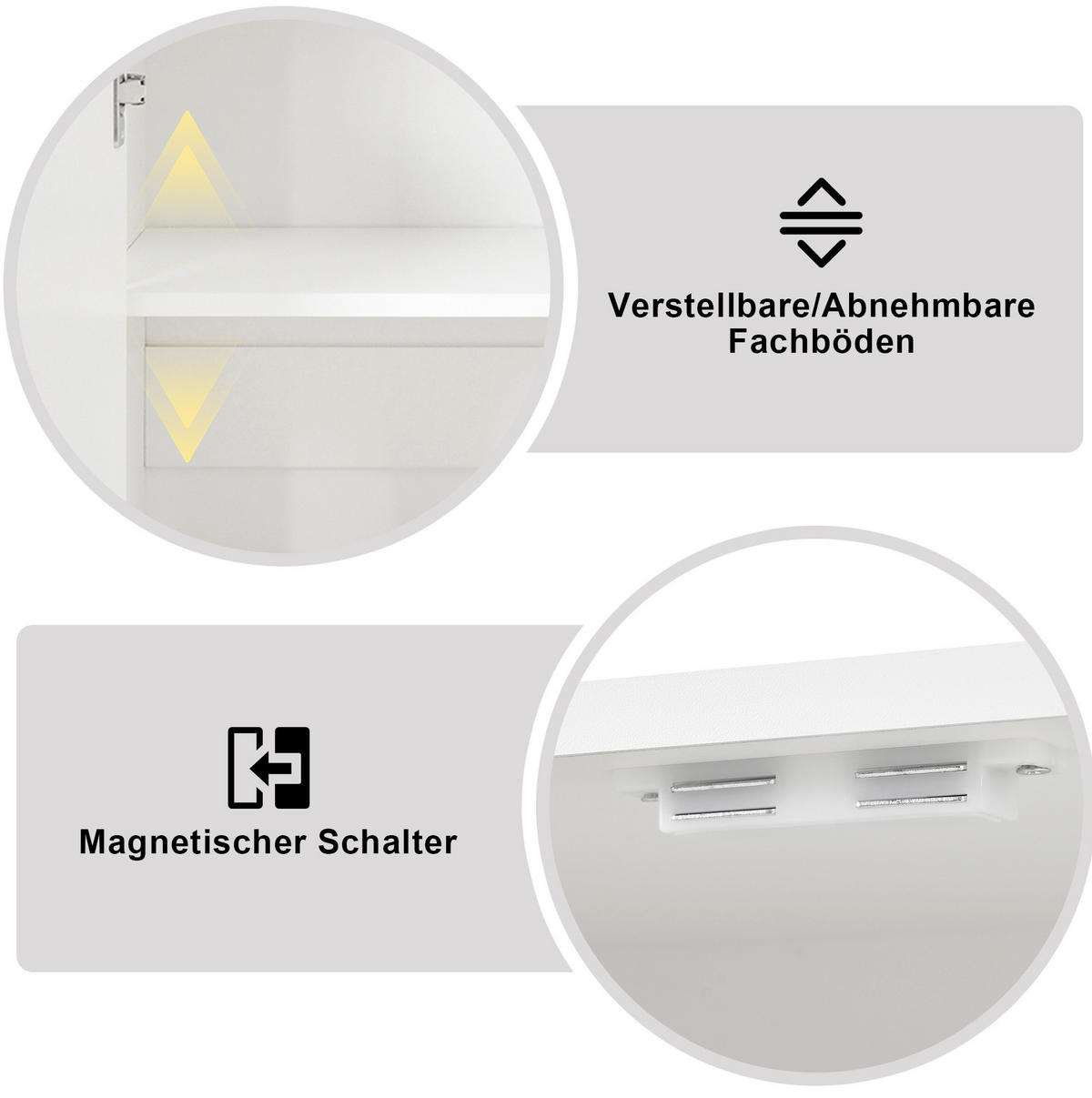 SCHUHSCHRANK 120/35/90 cm aus MDF und Spanplatte mit 3 Türen, 2 Schubladen und Kippschutz, Weiß - Weiß, Holzwerkstoff (120/90/35cm) - Redom