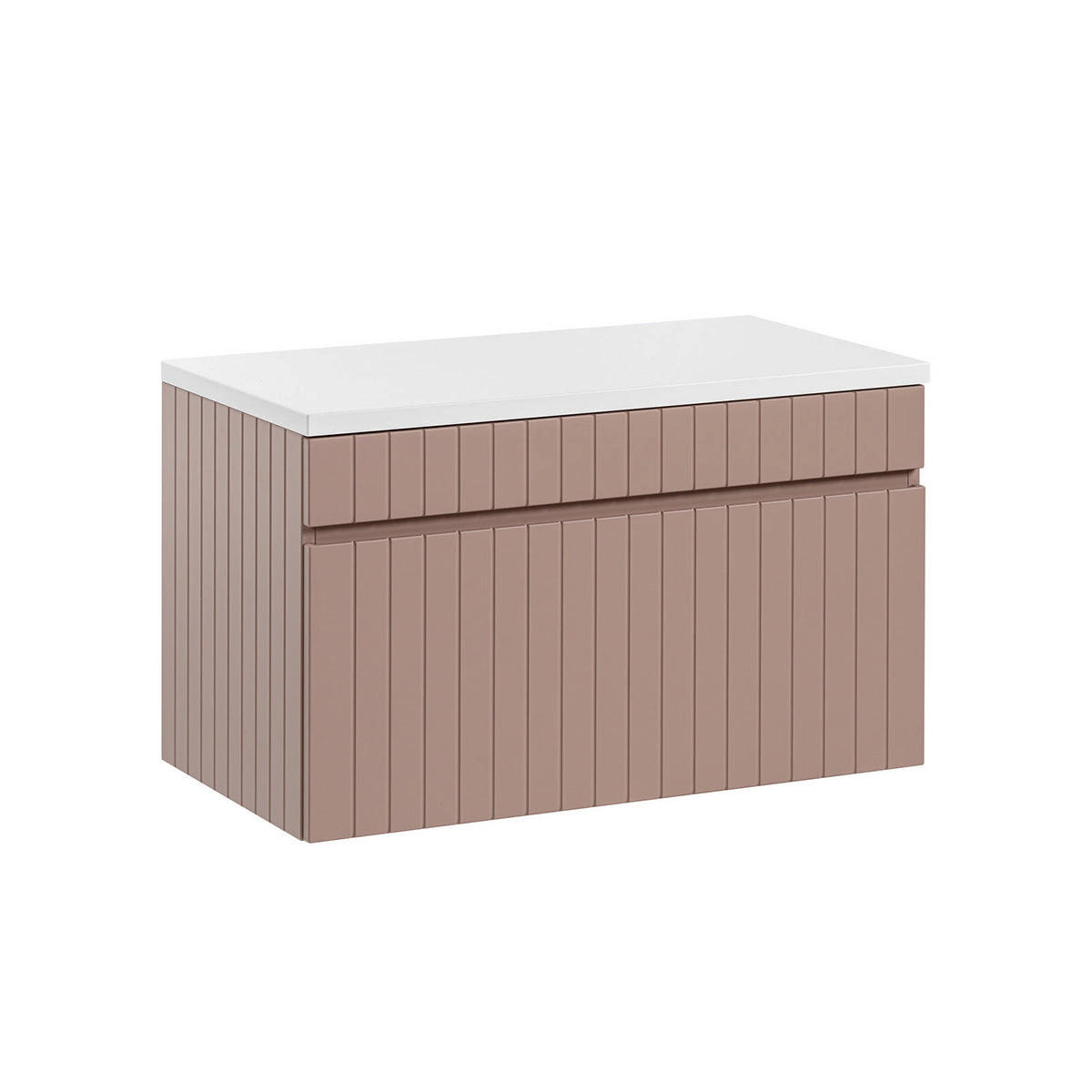 WASCHTISCHUNTERSCHRANK 80.4cm Zelie Rose - Pink, Holzwerkstoff (80.4/48/46cm) - Petits-meubles