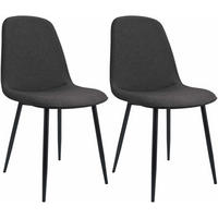 ESSZIMMERSTUHL Maryam 2er Set - Dunkelgrau, Textil (45/88/54cm) - furnicato