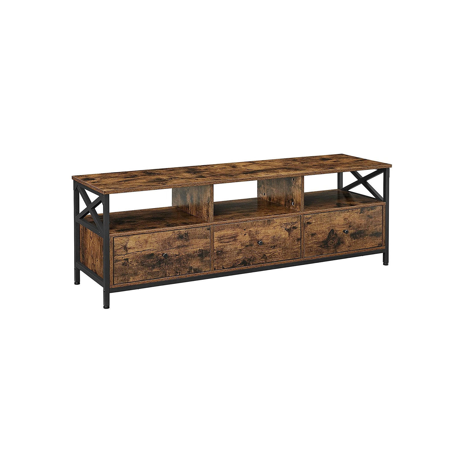 TV-LOWBOARD MIT SCHUBLADEN - Braun, Holzwerkstoff (40/50/147cm) - Hansiro