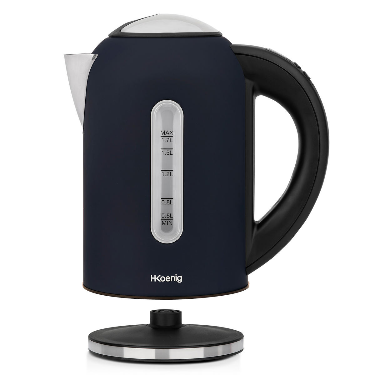 WASSERKOCHER BOE56 Schwarz, Programmierbar - Schwarz, Metall (15/27/23.7cm) - HKoenig