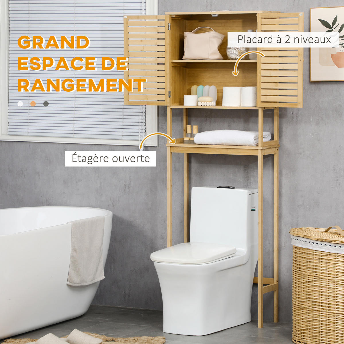 HÄNGESCHRANK Naturholz 1 Stück - Beige, Kunststoff (60/173/23cm) - GiPP
