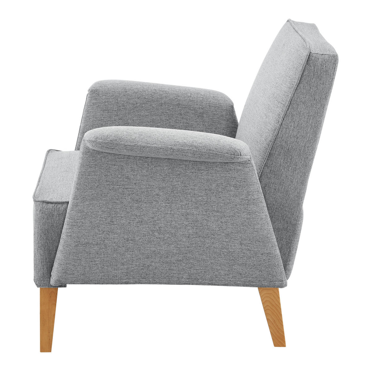 POLSTERSESSEL Diespeck Textil Hellgrau - Hellgrau, Textil (78.5/82/77cm) - [en.casa]