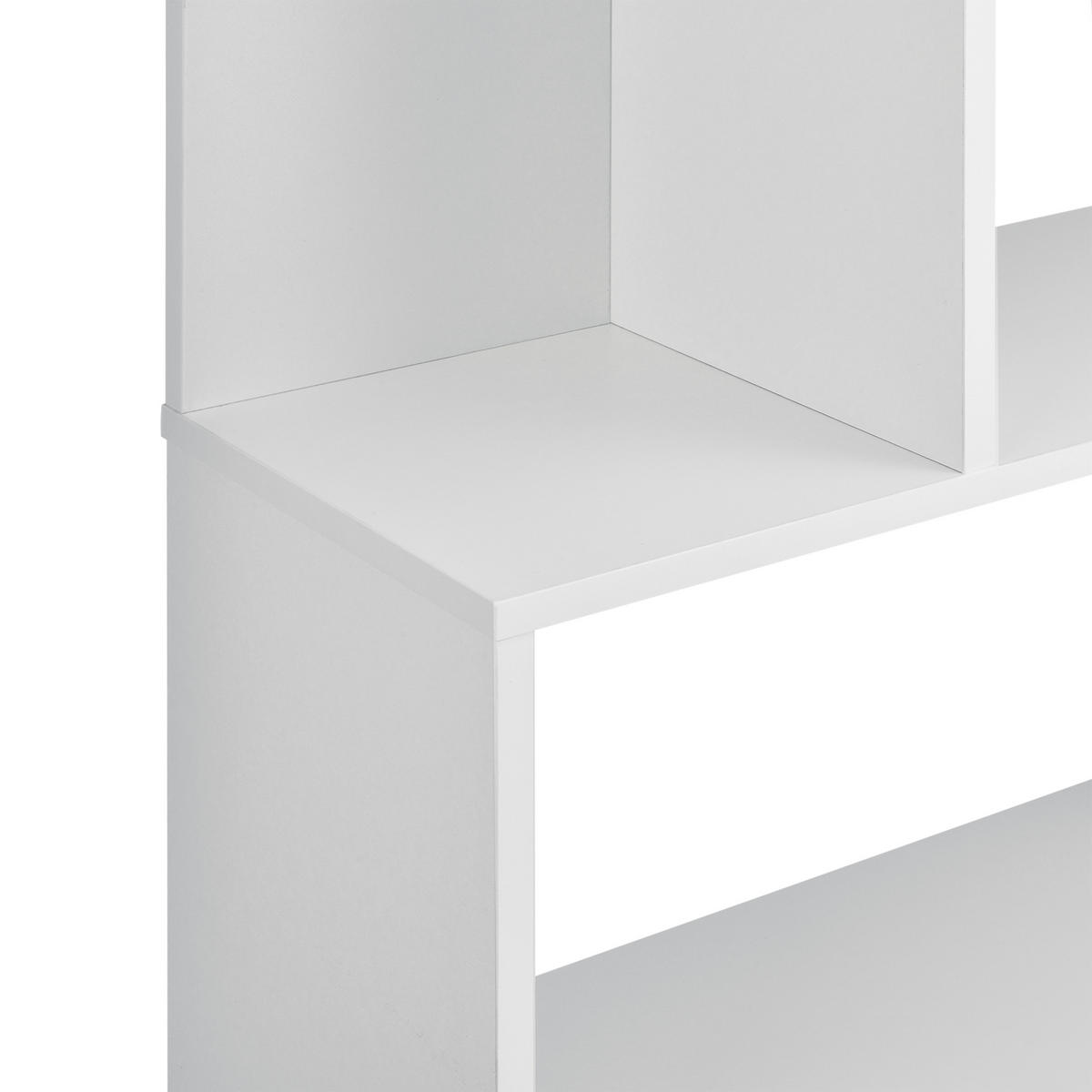 BÜCHERREGAL Borrby - Weiß, Holzwerkstoff (80/192/24cm) - [en.casa]