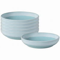 PASTASCHALEN Perlemor Aqua blau ø 22,2 cm 6er Set - Blau, Keramik (22.2cm) - like.Villeroy & Boch
