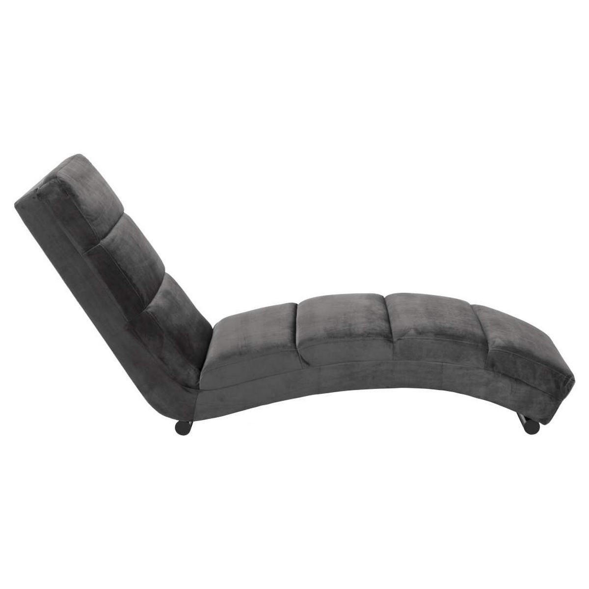 SCHÄSLONG Slinky 60 x 170 x 82 cm – grå - Grå, Textil/Metall (60/82/170cm) - ebuy24