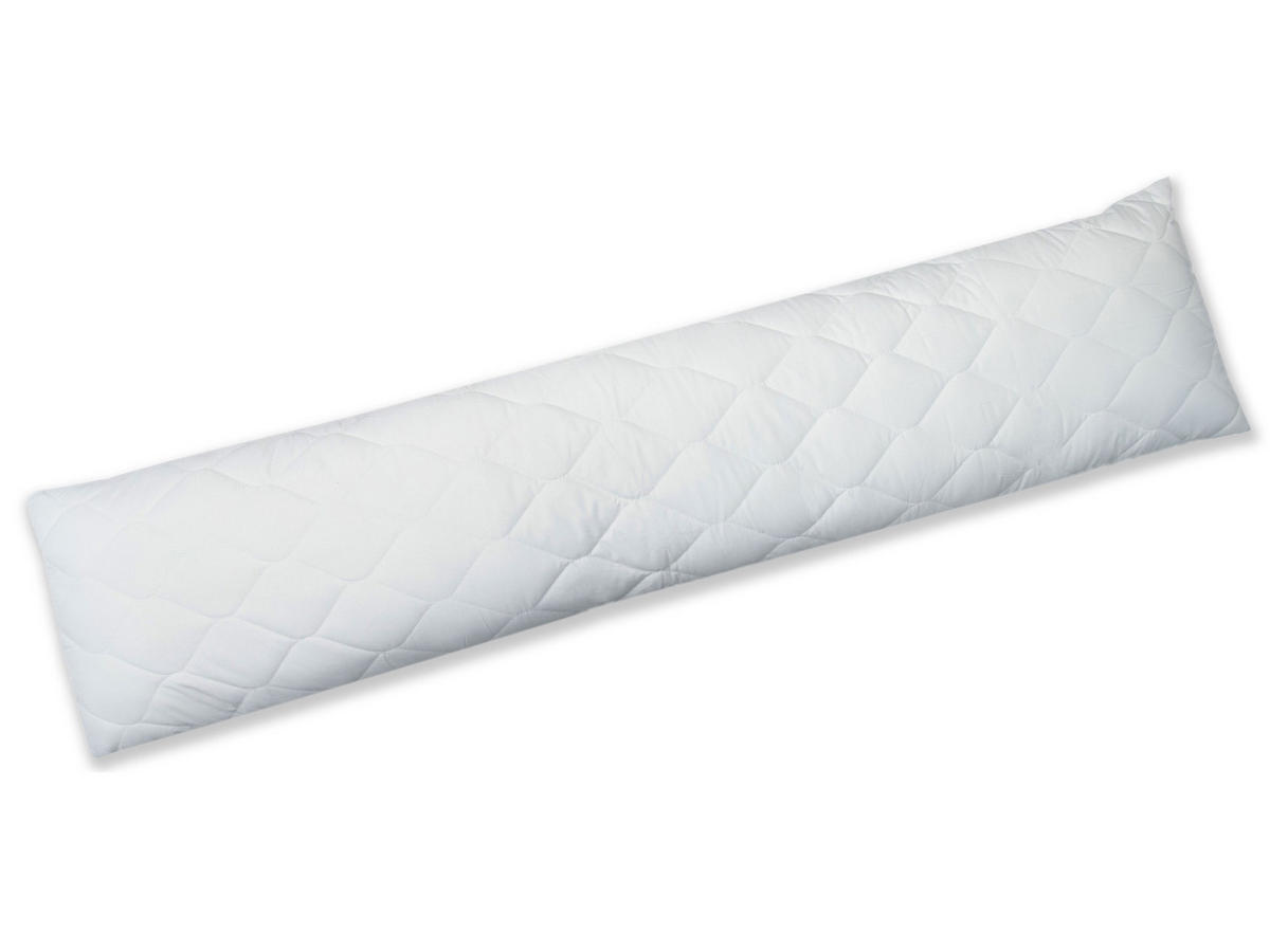 SEITENSCHLÄFERKISSEN, 40x145 cm, 100% Polyester, Weiß - Weiß, Textil (40/145cm) - Zollner