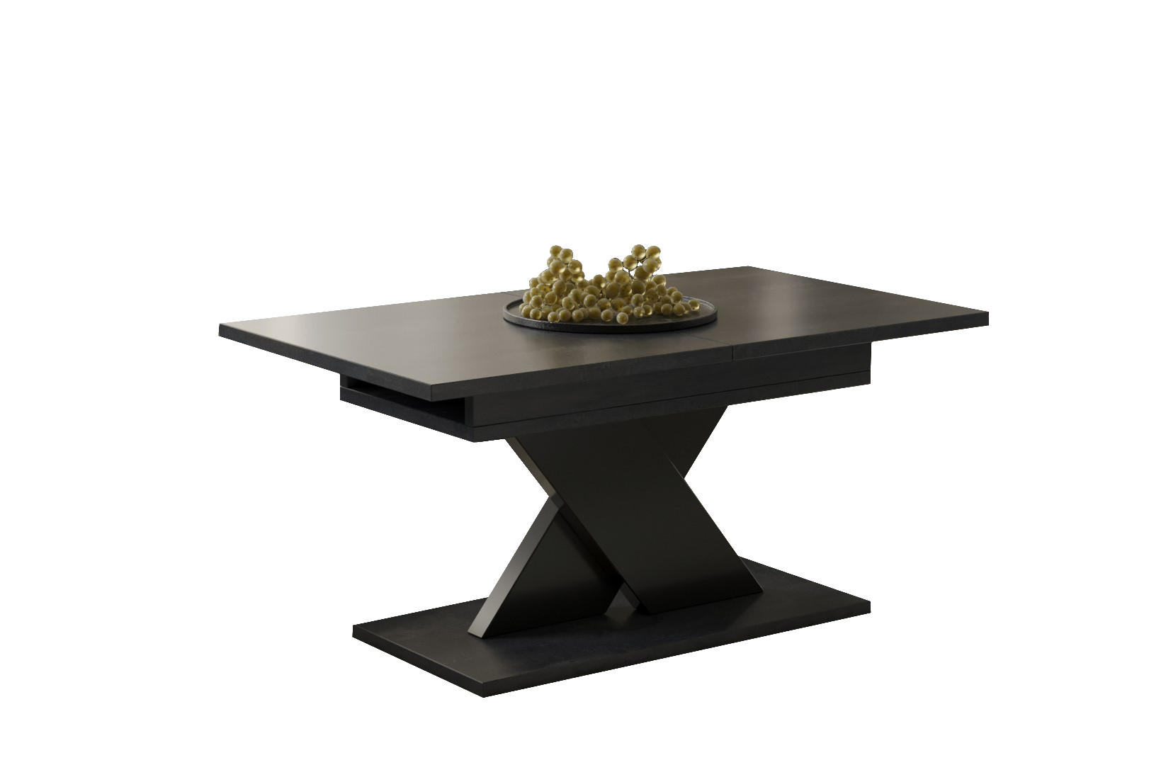 COUCHTISCH Ilo ausziehbar - Graphitfarben, Holzwerkstoff (110/65/54cm) - Endo-Moebel