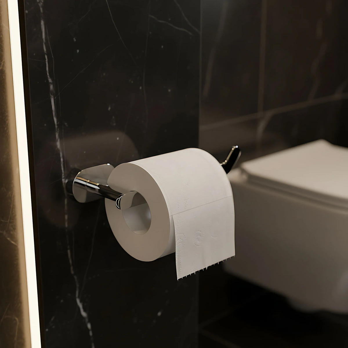 HALTER Für Toilettenpapier Rea 109 Til Chrome - Chromfarben, Metall (17.5/4.5/6.5cm) - REA