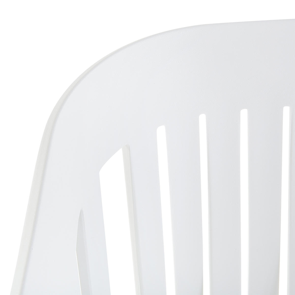 ESSZIMMERSTUHL Weiß Dallas - Weiß, Kunststoff (58/83/55cm) - Beliani