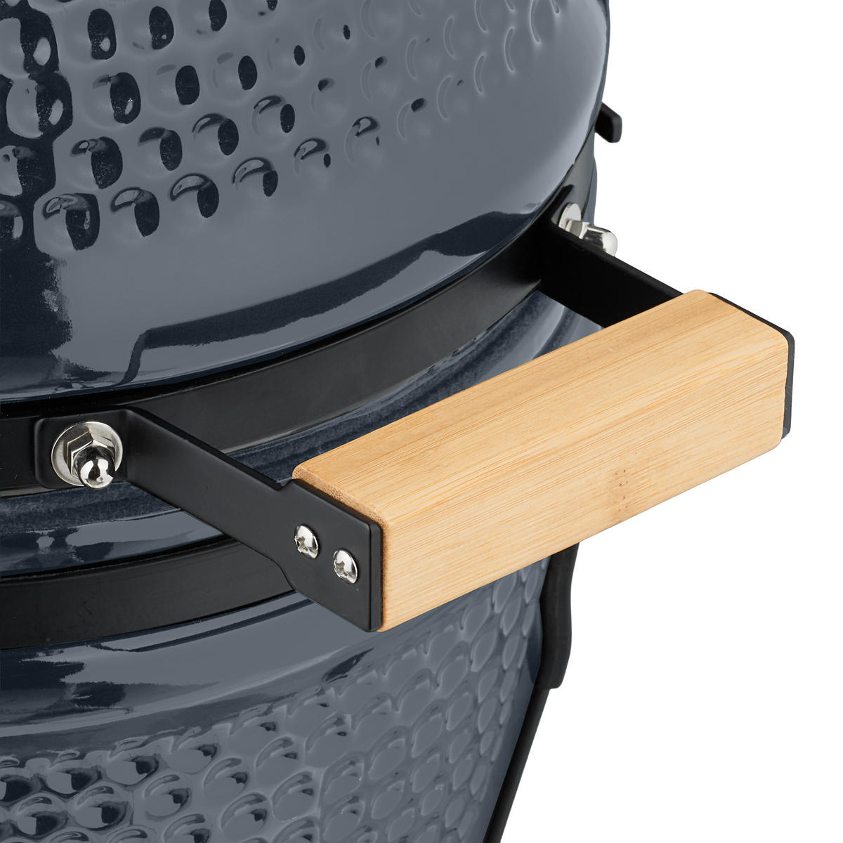 KAMADO-GRILL - Grau, Keramik/Metall (34/56.5cm) - Relaxdays