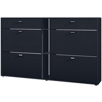 SCHUHSCHRANK Today Fronten in Schwarz matt - Schwarz, Holzwerkstoff (155.5/95/28cm) - Vladon