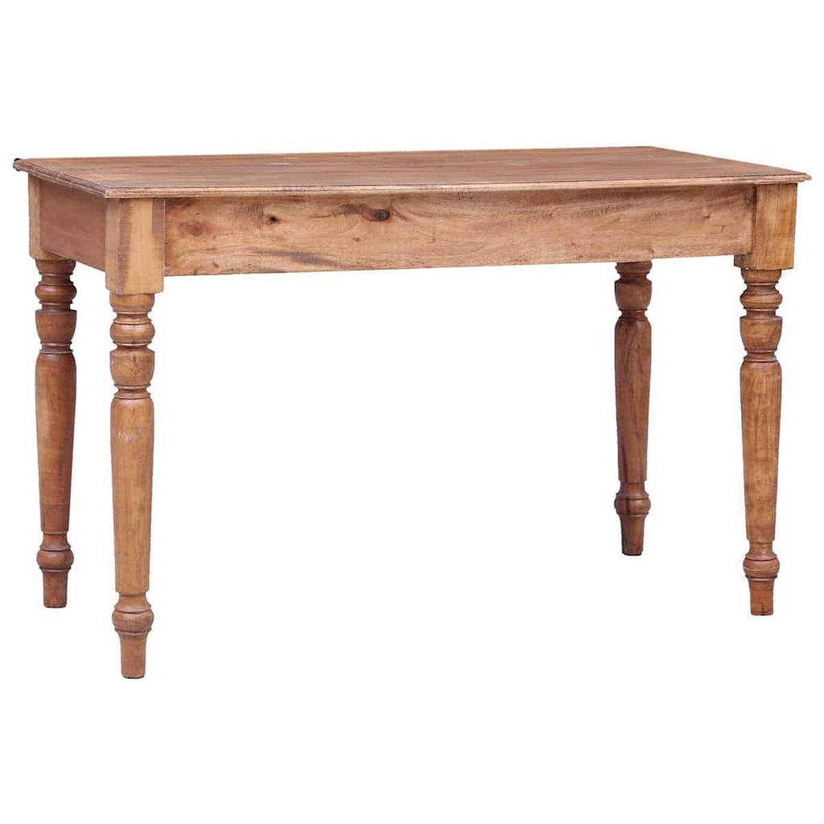 SCHREIBTISCH Mit Schubladen 117/57/75 Cm Altholz Massiv - Braun, Holz (57/117/75cm) - vidaXL