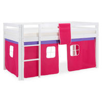 HOCHBETT Leiter 90/200 cm Pink - Pink/Weiß, Holz (90/200cm) - Homestyle4u