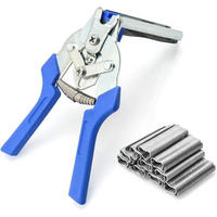 ZANGE – Inklusive 600 Krallen-Clips - Blau, Kunststoff (17.6/7/1cm) - DCA