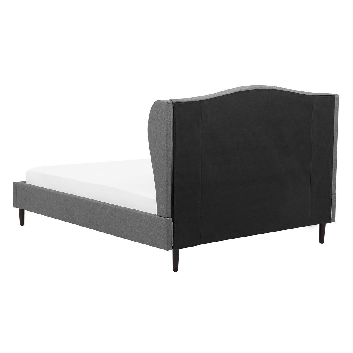 POLSTERBETT 140/200cm Grau Colmar - Grau, Textil (140/200cm) - Beliani