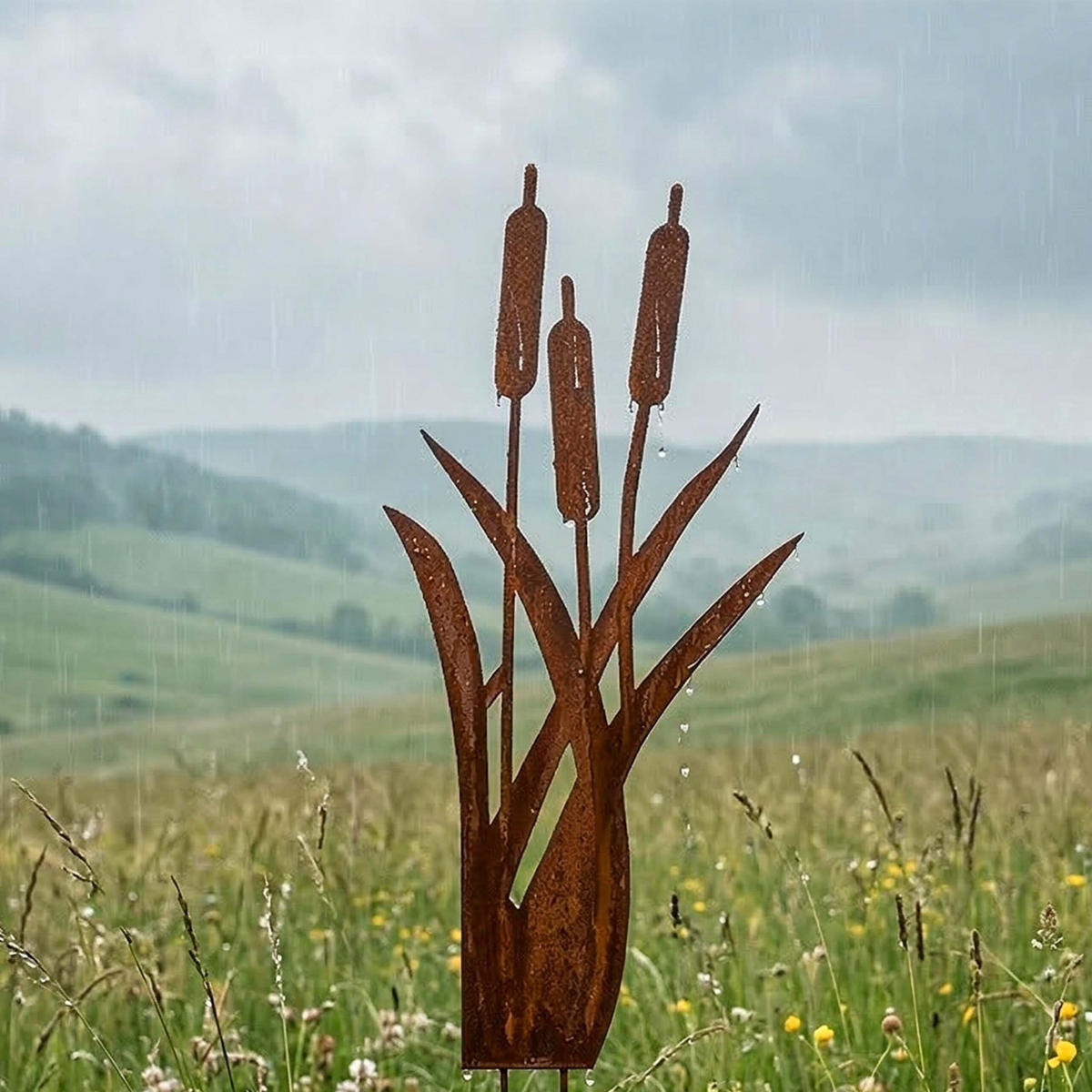 ZÁHRADNÝ kolík - hnedá, kov (0.5cm) - Relaxdays