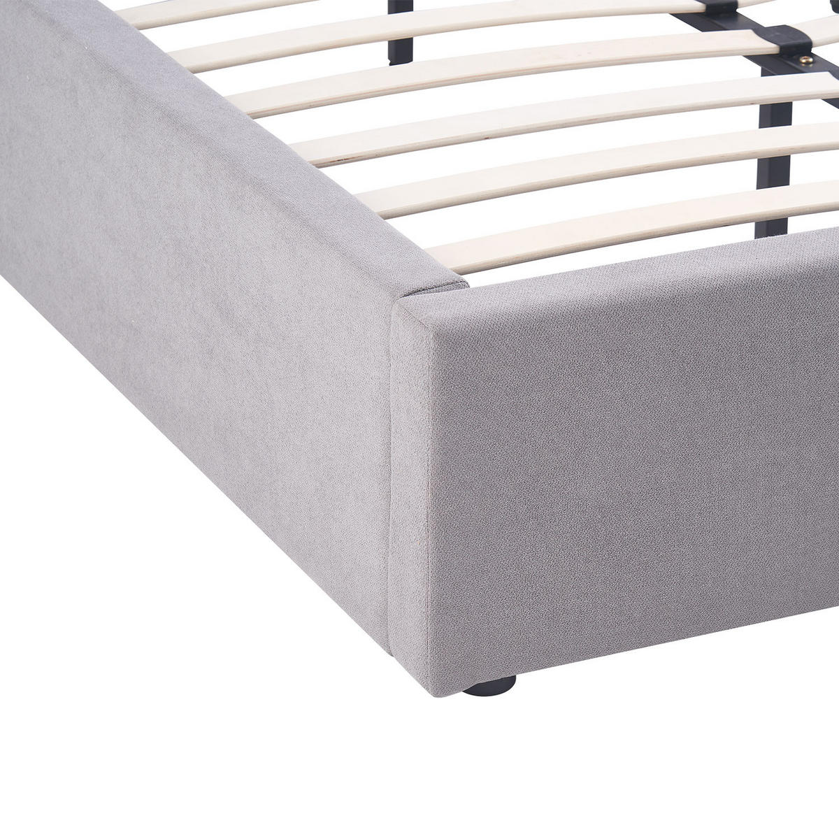 BETT ANIKA, 180/200/110 cm Grau - Grau, Holz/Holzwerkstoff (180/200cm) - B&D Home