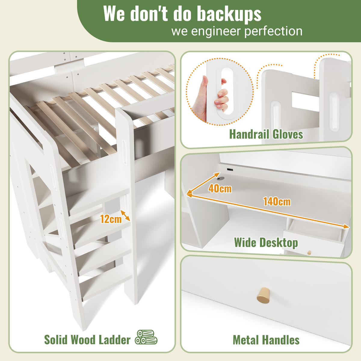 HOCHBETT 90/200 cm Weiß - Weiß, Holzwerkstoff - Raumix