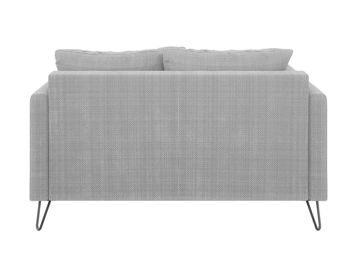 2-SITZER-SOFA Harmony Hellgrau Chenille - Hellgrau/Schwarz, Holz/Textil (140/85/100cm) - S-Style Möbel