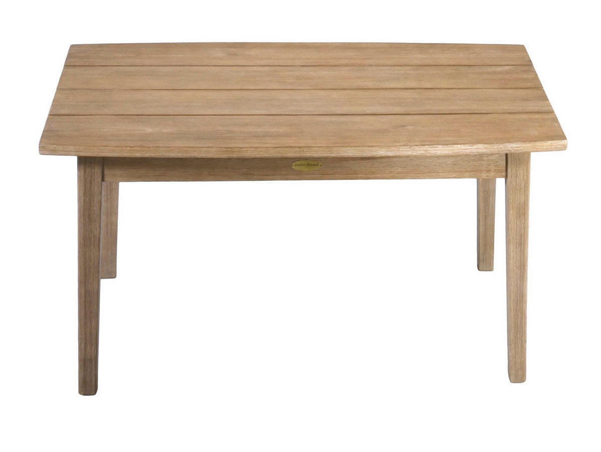 GARTEN-SITZGRUPPE Lisbon 4-teilig Kunststoffgeflecht Gartenmöbel-Set - Braun, Holz - DELUKE