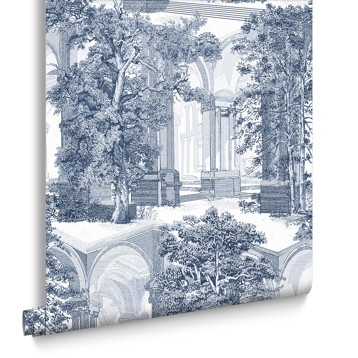 VLIESTAPETE Rivington Folly Feuerwerk - Blau, Papier/Kunststoff (52/1000cm) - Graham & Brown