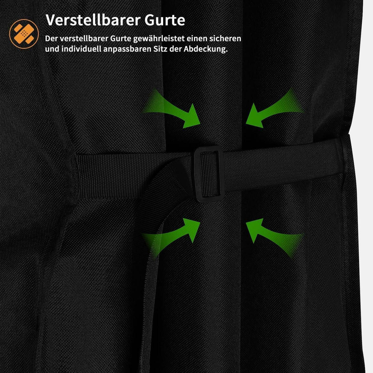 ABDECKPLANE Tischtennisplatte Schwarz 165 x 70 x 185 cm - Schwarz, Textil (25/20/8cm)