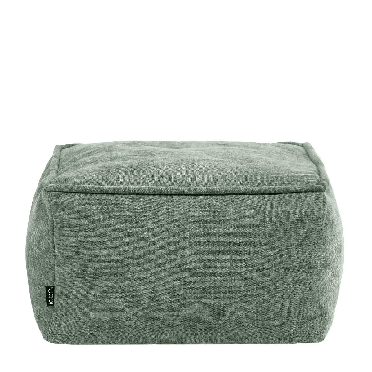 SITZPOUF Chenille Amara - Salbeigrün, Kunststoff/Textil (40/24/40cm) - icon