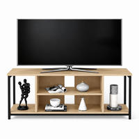 TV-ELEMENT Rinaldo Schwarz-Eiche - Mooreichefarben, Holzwerkstoff (120/51/35cm) - Decorotika
