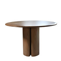 ESSTISCH rund aus Akazienholz 120cm, natürlich - Braun, Holz (120/120/76cm) - Giga Meubel