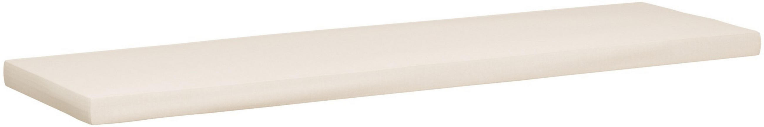 SITZKISSEN eckig 166/48/8 cm Kunststoff Creme - Creme, Kunststoff/Textil (48/166/8cm) - CLP