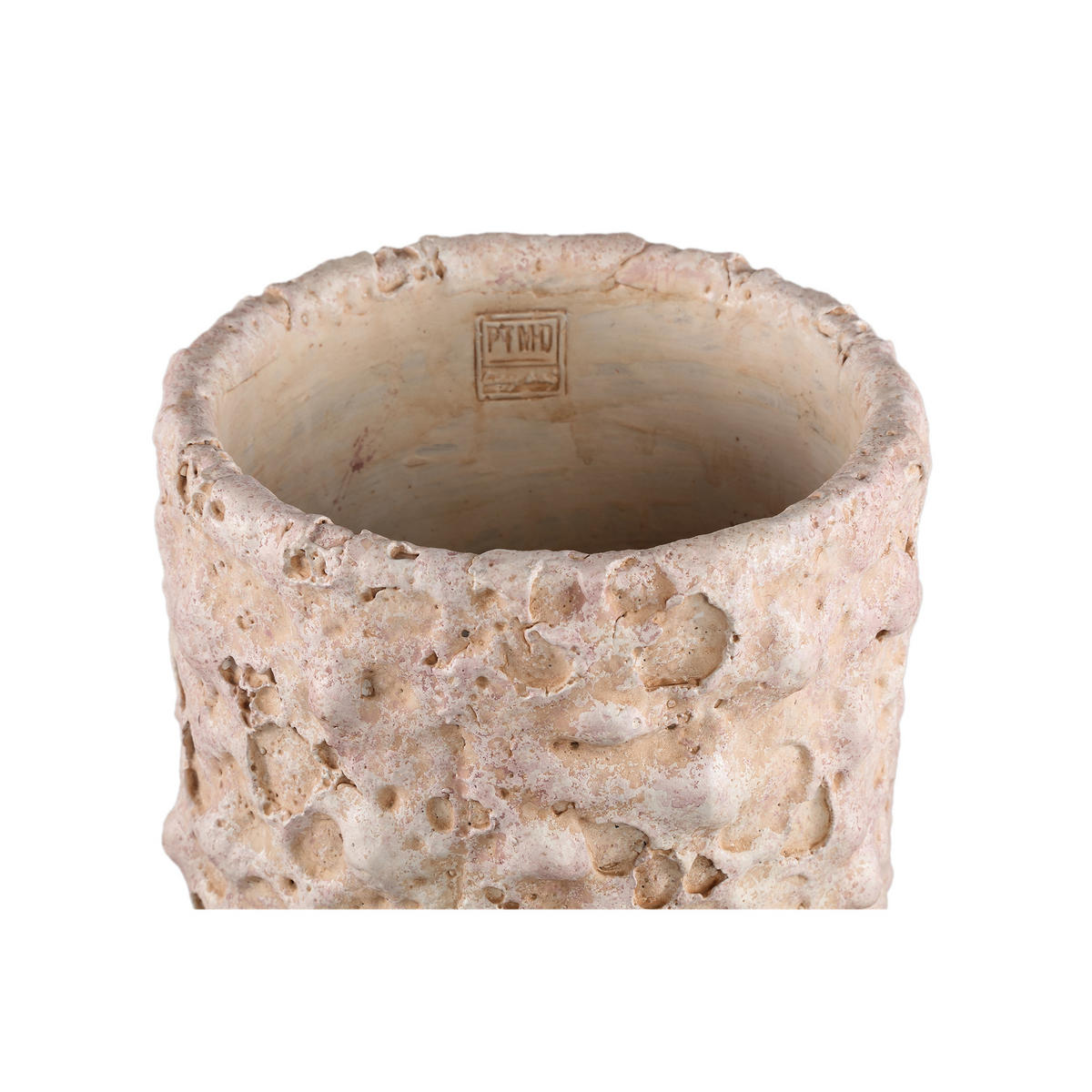 TOPF Romas Rosa 24/24/55cm - Pink, Stein (55cm) - PTMD Collection