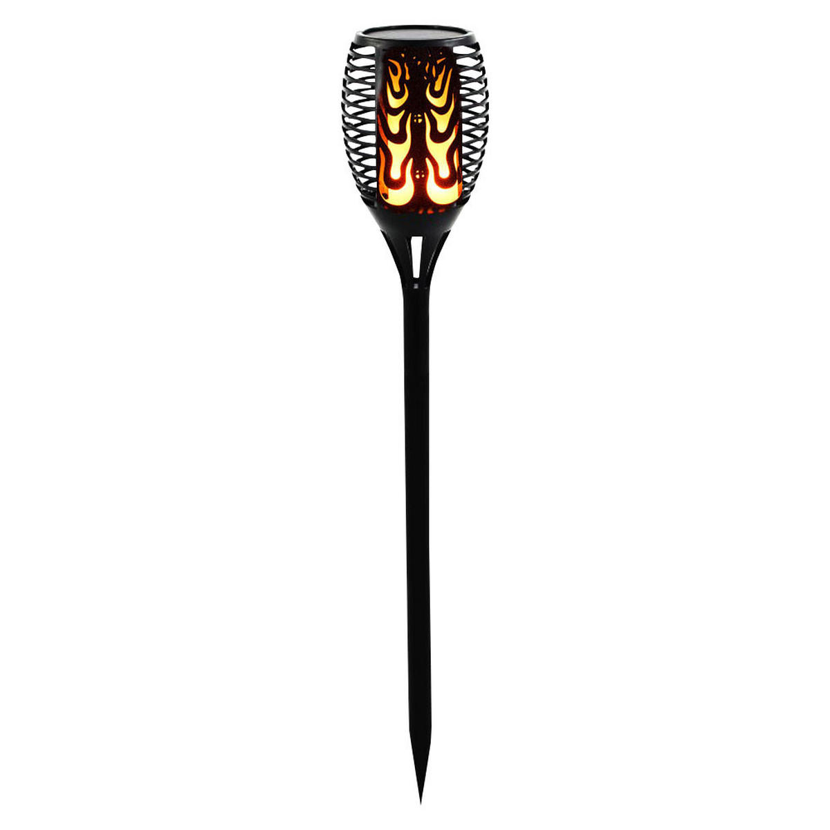 LED AUSSENLEUCHTE Solarlampe Schwarz - Schwarz, Kunststoff (12/85/12cm)