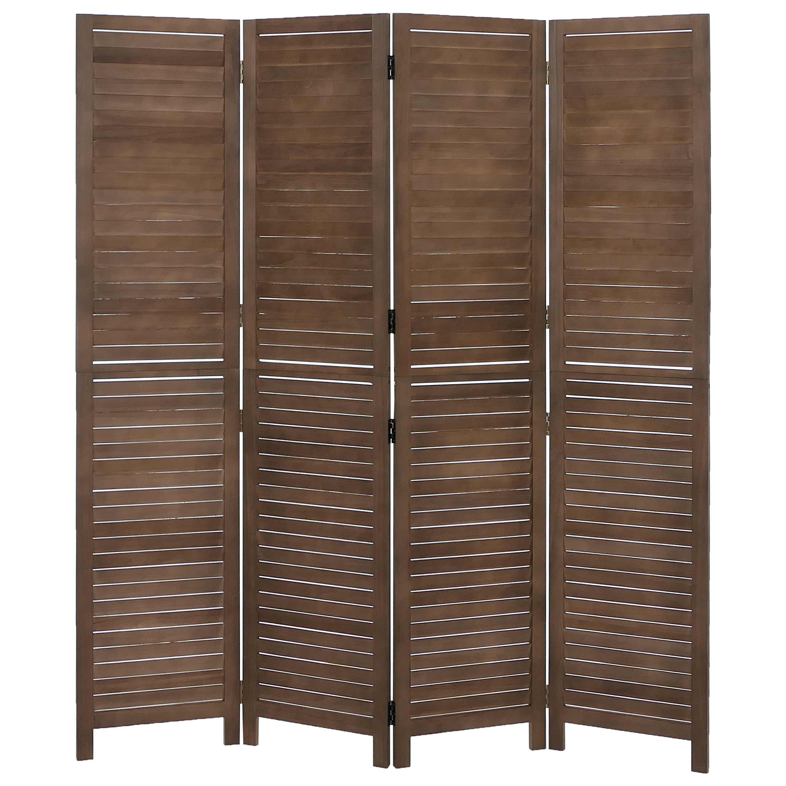 PARAVENT C30B Braun - Braun, Holz (161/180/2cm) - MCW