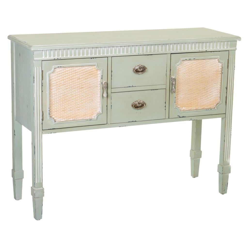 ANRICHTE aus Holz, Grün, 108x36x82 - Grün, Holz (108/36/82cm) - Wanderlust